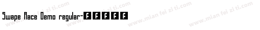 Swape Race Demo regular字体转换